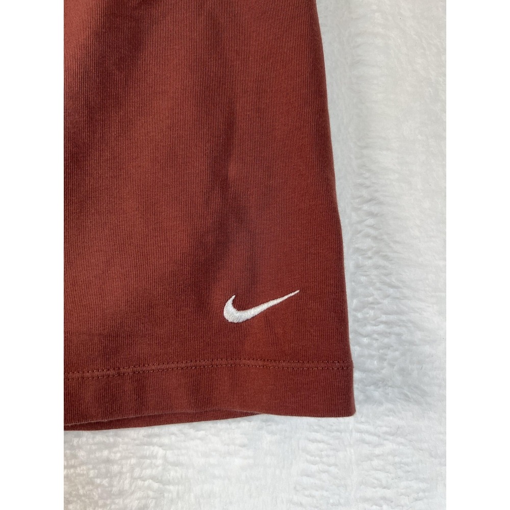 Nike Shorts Womens Large Brown Biker Athletic Yoga Running Stretch Jersey - Picture 2 of 9